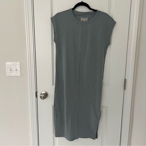 Everlane Lux Cotton Side-slit Tee Dress